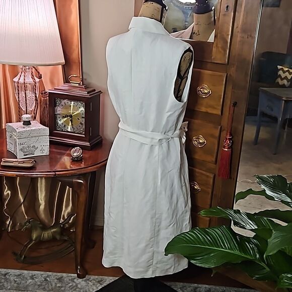 NWT H&M Linen blend shirt dress size Medium - Picture 8 of 13